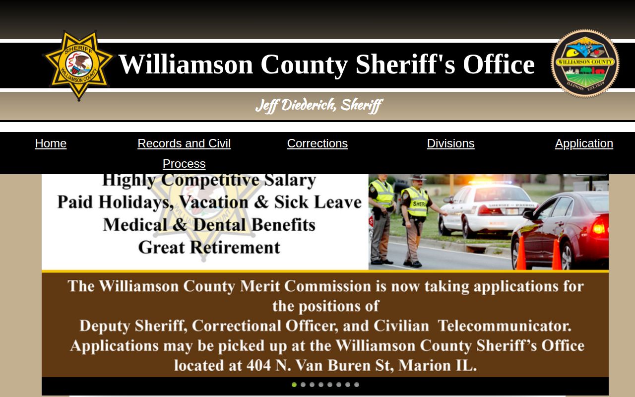 Williamson County sheriff navigation without verified release feed